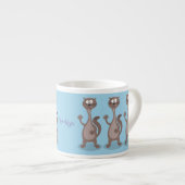 Funny weasel cartoon espresso kop (Voorkant rechts)