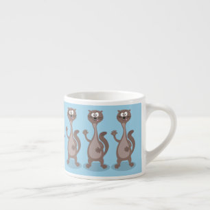 Funny weasel cartoon espresso kop