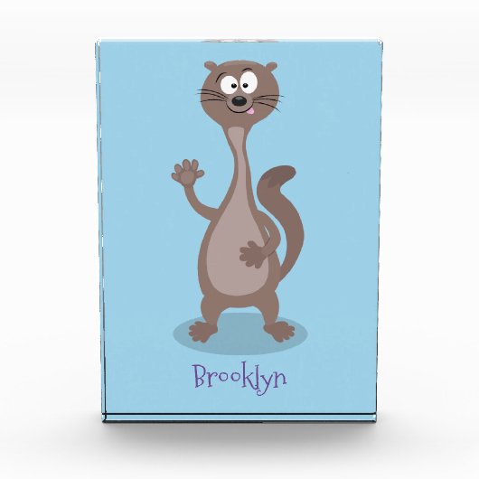 Funny weasel cartoon fotoblokken (Voorkant)