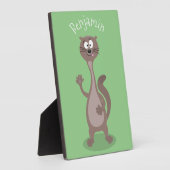 Funny weasel cartoon fotoplaat (Zijkant)