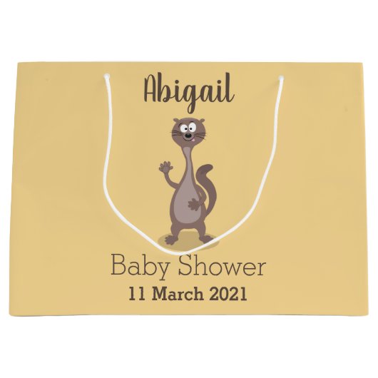 Funny weasel cartoon groot cadeauzakje (Voorkant)