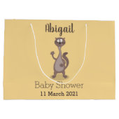 Funny weasel cartoon groot cadeauzakje (Achterkant)