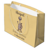 Funny weasel cartoon groot cadeauzakje (Achterkant Gekanteld)