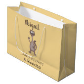 Funny weasel cartoon groot cadeauzakje (Voorkant Gekanteld)