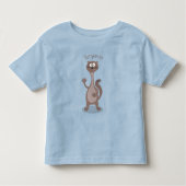 Funny weasel cartoon kinder shirts (Voorkant)
