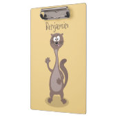 Funny weasel cartoon klembord (Links)