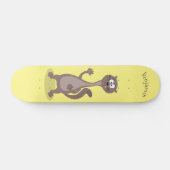 Funny weasel cartoon persoonlijk skateboard (Horizontaal)