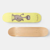 Funny weasel cartoon persoonlijk skateboard (Horizontaal)