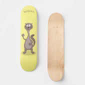 Funny weasel cartoon persoonlijk skateboard (Voorkant)