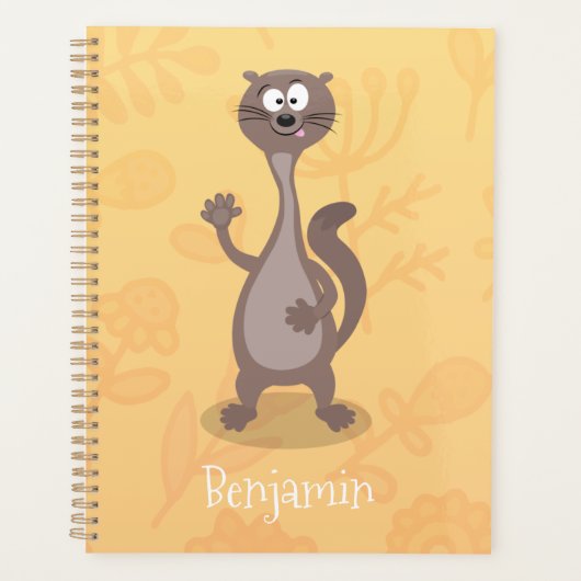 Funny weasel cartoon planner (Voorkant)
