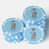 Funny weasel cartoon poker chips (Opstapeling)