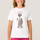 Funny weasel cartoon t-shirt (Voorkant)