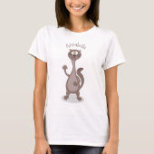 Funny weasel cartoon t-shirt (Voorkant)