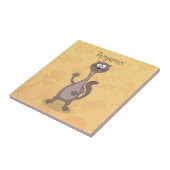 Funny weasel cartoon tegeltje (Zijkant)