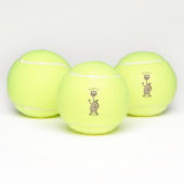 Funny weasel cartoon tennisballen (Multi)