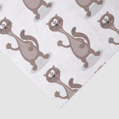 Funny weasel cartoon tissuepapier (Detail)