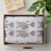 Funny weasel cartoon tissuepapier (Geschenk)