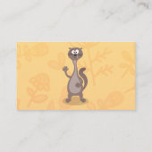 Funny weasel cartoon visitekaartje (Achterkant)