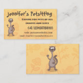 Funny weasel cartoon visitekaartje (Voorkant / Achterkant)