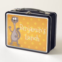 Funny weasel waving cartoon illustratie