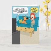 Funny Weather Forecast Birthday Kaart (Gele Bloem)