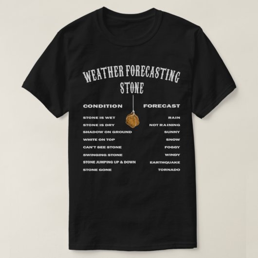 Funny Weather Forecasting Meteorology Weatherman S T-shirt (Design voorkant)