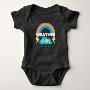 Funny Weather Girl Meteoroloog Cloud Romper