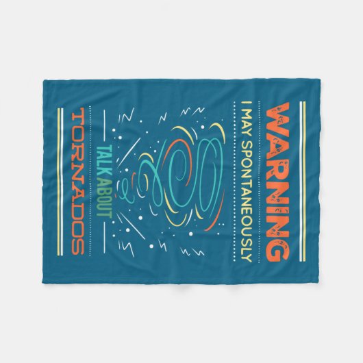 Funny Weather Man Quotes  Fleece Deken (Voorkant (Horizontaal))