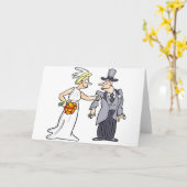 Funny Wedding Afbeelding Kaart (Gele Bloem)