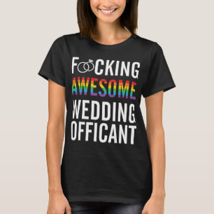 Funny-Wedding-Ambtenaar-LGBT-Wedding T-shirt
