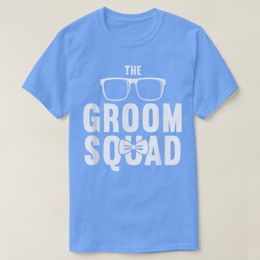 Funny Wedding Bachelor party The Groom Squad T-shirt (Design voorkant)