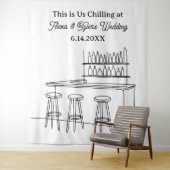Funny Wedding Backdrop Photo Prop Wandkleed (In situ)