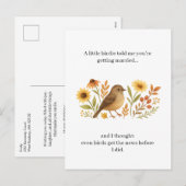 Funny Wedding Birdie Quote | Sarcastic Marriage  Feestdagenkaart (Voorkant / Achterkant)