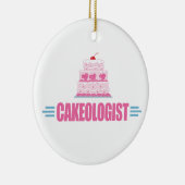 Funny Wedding Cake Lover Keramisch Ornament (Rechts)