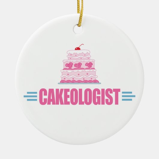 Funny Wedding Cake Lover Keramisch Ornament (Voorkant)