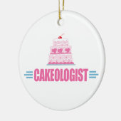 Funny Wedding Cake Lover Keramisch Ornament (Links)