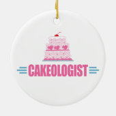 Funny Wedding Cake Lover Keramisch Ornament (Achterkant)