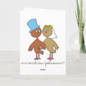 Funny Wedding Card Kaart (Achterkant)