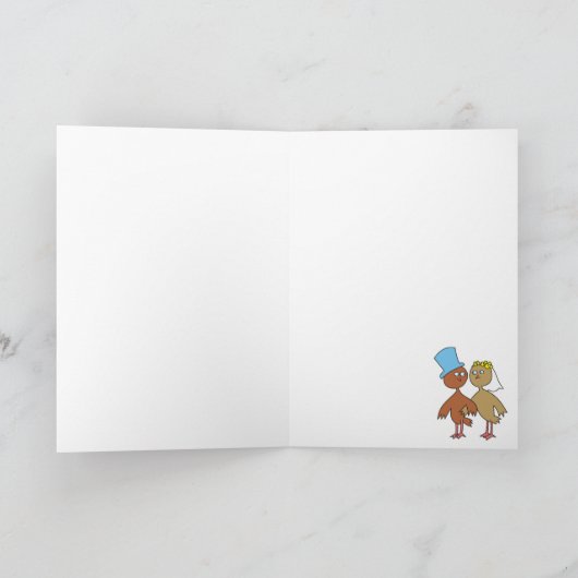 Funny Wedding Card Kaart (Binnen)