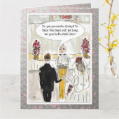 Funny Wedding Card Kaart (Gele Bloem)