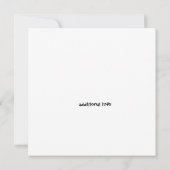 Funny Wedding Card, parketkaart, grappig Verloving Aankondiging (Achterkant)