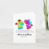 Funny Wedding Card, parketkaart, grappig Verloving Aankondiging (Voorkant)
