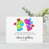 Funny Wedding Card, parketkaart, grappig Verloving Aankondiging (Staand voorkant)