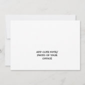 Funny Wedding Card, parketkaart, grappig Verloving Aankondiging (Achterkant)