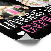Funny Wedding Groom Bride Gnome Pun die met m Poster (Hoek)