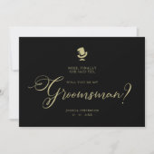 Funny Wedding Groomsman-minimalistische Kaart (Voorkant)