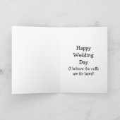 Funny Wedding Humor Wenskaart Kaart (Binnen)