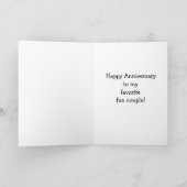 Funny Wedding Jubileum Card Kaart (Binnen)