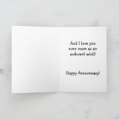 Funny Wedding Jubileum Card Kaart (Binnen)