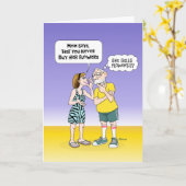 Funny Wedding Jubileum Card voor mama Kaart (Gele Bloem)